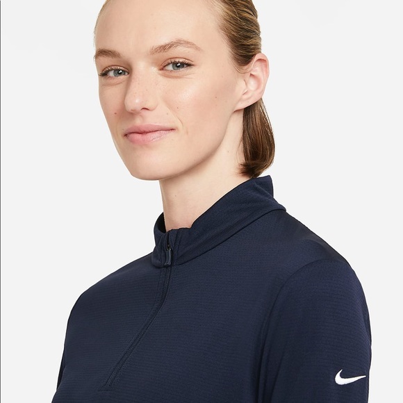 Nike Therma-FIT women golf gray long sleeve top - Picture 2 of 5